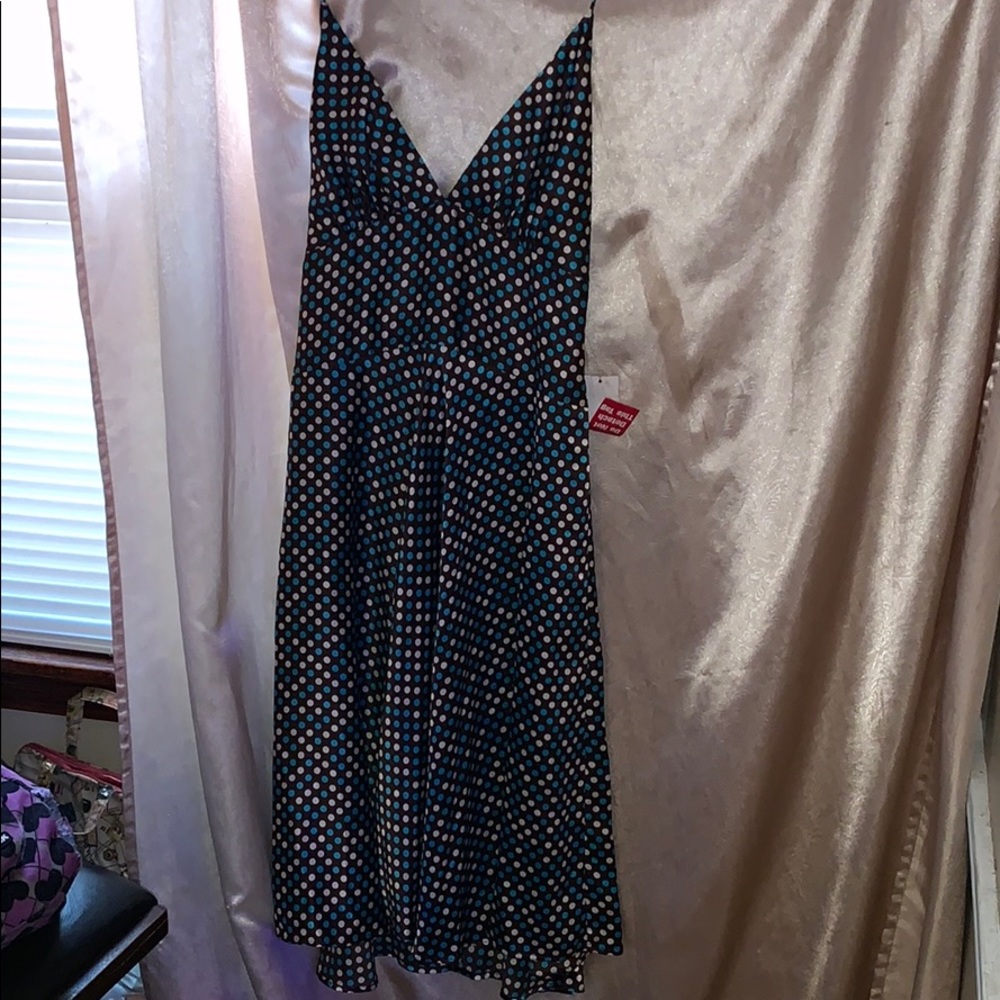 Silky Dotted Dress
